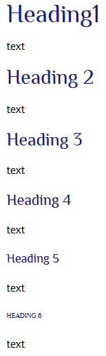 Headings example