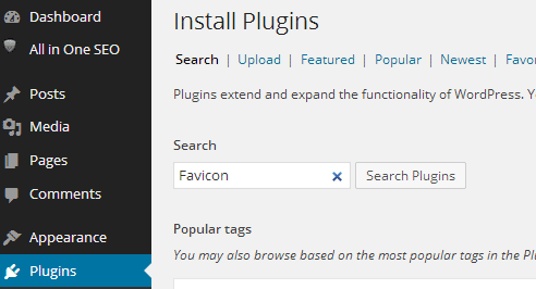 add favicon colormag pro