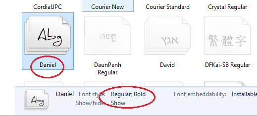 Font Directory In Vista