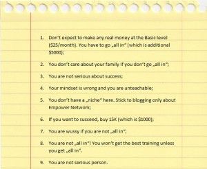 What kind of support you get from Empower Network