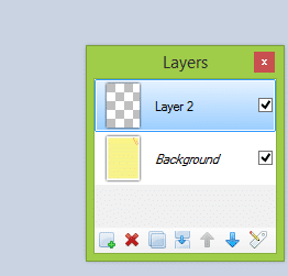 Paintnet 2 add second layer