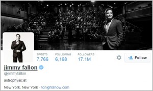 Jimmy Fallon's Twitter bio
