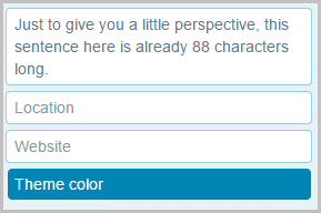 You have only 160 characters to tell the world how awesome you are.