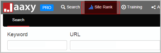 Jaaxy 2.0 new Site Rank History feature
