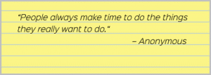 Anonymus quote about time management