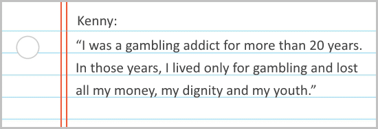 Testimony how gambling destroys lives
