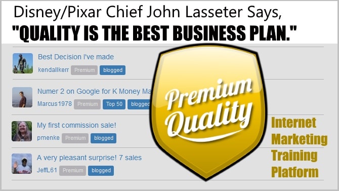 who said quality is the best business plan