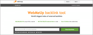 the world's largest and fastest growing index of backlinks besides Google