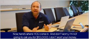Michael Wedmore claims he does not want your $10,000