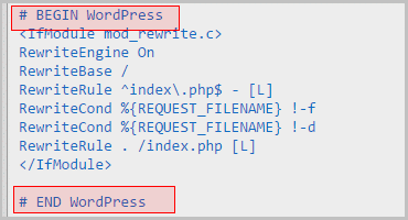 change url WordPress - writing 301 redirects into htaccess