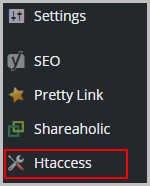 WP Htaccess Editor WordPress Plugin after installation