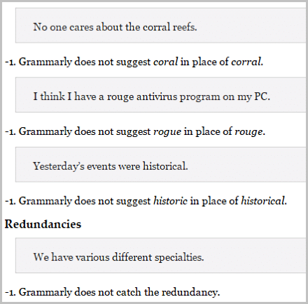 That's how Grammarly handled its test exercises