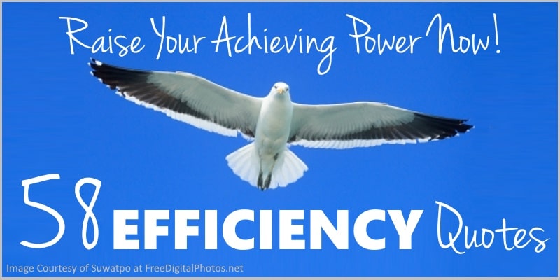 58 Work Efficiency Quotes - Raise Your Achieving Power Now