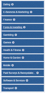 Clicksure marketplace categories