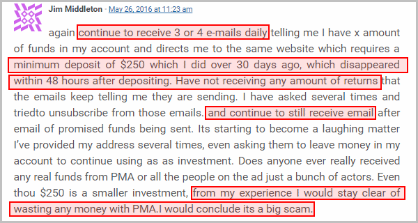 This guy lost $250 deposit to Push Money App scam