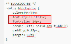 That's how to change blocquote font size in wordpress