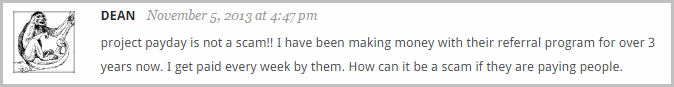 Project Payday testimonial - it is not a scam