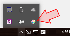 Instant eyedropper icon in the system tray
