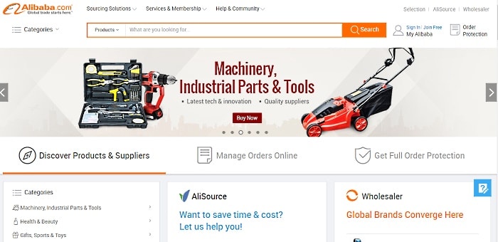 alibaba com homepage