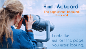 Error 404 - the page could not be found.