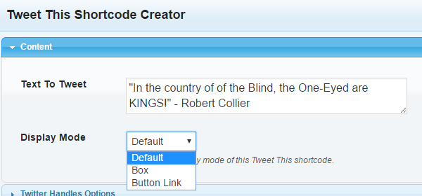 How to use Tweet This Shortcode creator