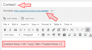 just copy the shortcode of contact form 7 into your contact page