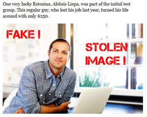 Aleksis Liepa image is stolen from the internet