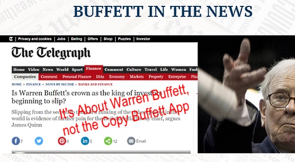 what is copy buffett software about