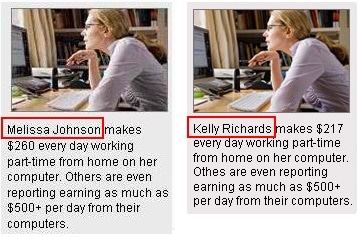 Melissa Johnson and Kelly Richards are the same bogus mom