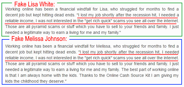 melissa johnson scam, Lisa White scam