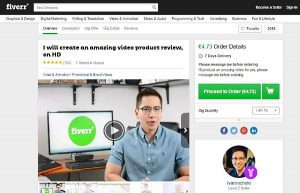 Fiverr actor, giving another fake testimonial