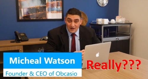 fake Michael Watson, the CEO of Obcasio