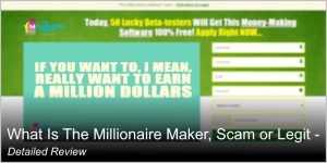 is millionaire maker scam