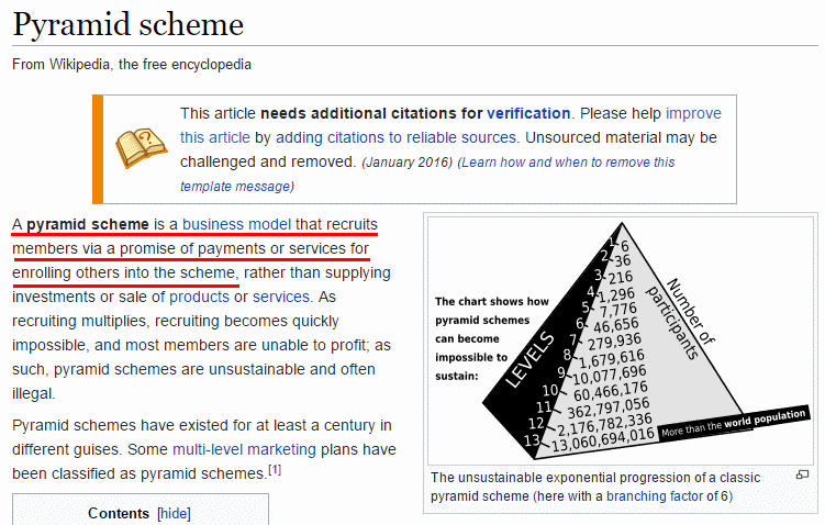 My Own Business Education is pretty much a pyramid scheme