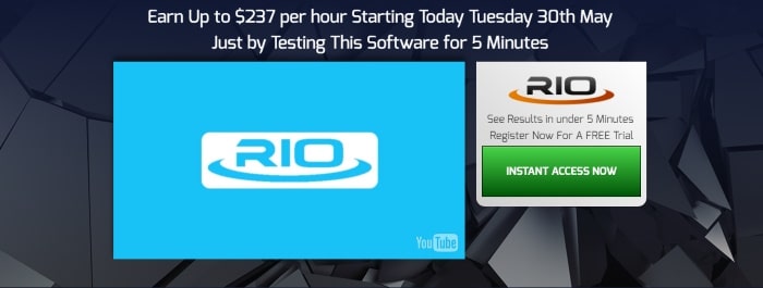 Rio Profits website is identical to TEsler app