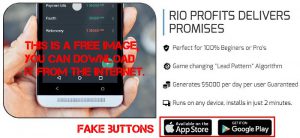 Theres no such thing as a Rio Profits App in Google Store