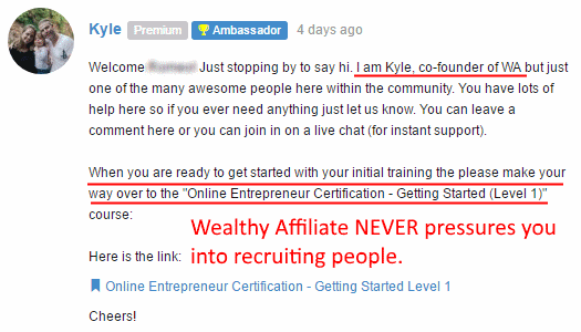 Is Wealthy Affiliate a MLM? No it is not. Here's why.