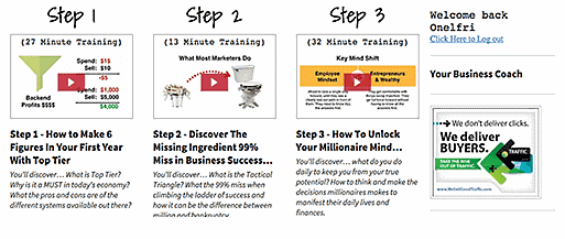 First steps of the My Top Tier 21 step system