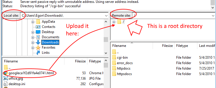 Google webmaster tools site verification