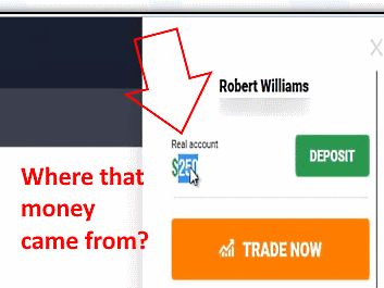 Where did Robert Williams got $250 to fund his trading account?