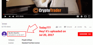 the crypto trader video is uploaded to youtube on July 20 2017