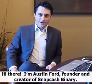 Austin Ford the founder and creator of Snap cash binary system