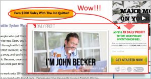 the job quitter system links you to the 1K Daily Profit scam