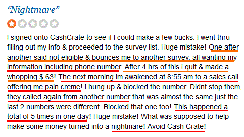 Is the Cashcrate a scam - a complaint