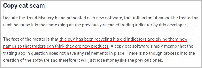 Karl Dittmann indicators - copy cat scams?