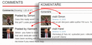 Fake testimonials - same images, same comments but different names and different websites
