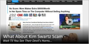 avoid work home scams - here's another one: Kim Swartz work from home scam