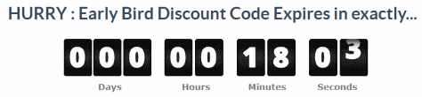 the Socjal Jacker Discount countdown timer 19 minutes