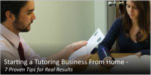 what about starting a private tutoring business from home