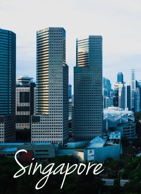 Singapore skyline and skyscrapers